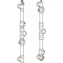 Kit de raccordement hydraulique circuit primaire ou secondaire avec V3V