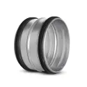 Raccord male/male galva 125/125 mm à joint (racc. tube de rejet PEHD sur la PAC)