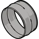 Manchon Galva Mâle/Mâle D 160mm