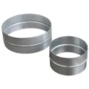 Raccord MM acier galvanisé diamètre 125 mm