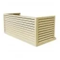 cache clim alu ivoire XXL Dim int : H 1000 x L 1500 x P 850-1000 mm