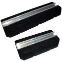 Mini Rubber Foot 400 x 130 x 50 mm (charge maxi 100 kg) fournis sans visserie