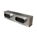 Plénum acier isolé pour grille de soufflage de 800 x150 mm (sorties latérales)