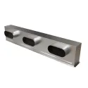 Plénum acier isolé pour grille de soufflage de 1000 x100 mm (sorties latérales)