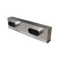 Plénum acier isolé pour grille de soufflage de 800 x100 mm (sorties latérales)