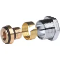 Raccord à visser chromé mâle 1/2' pour tube multicouche PER 16 x 2