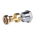 Raccord à visser chromé mâle 1/2' pour tube multicouche PER 16 x 2