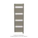 Altai Spa MX régul.IHD, Concrete Grey, 614W + 750W, H 1614 mm / L 500 mm