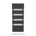 Régate MX, régulation IHD, Anthracite Grey, 583W + 600W, H 1314 mm / L 500 mm