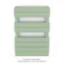 Régate MX, régulation IHD, Pastel Green, 377W + 300W, H 796 mm / L 500 mm