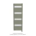 Altai Spa MX régul.IHD, Cement Grey, 614W + 750W, H 1614 mm / L 500 mm