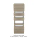Régate MX, régulation IHD, Beige Quartz, 691W + 900W, H 1536 MM / L 500 mm