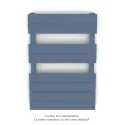 Régate MX, régulation IHD, Pigeon Blue, 377W + 300W, H 796 mm / L 500 mm