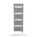 Altai Spa MX régul.IHD, Grey Aluminium, 614W + 750W, H 1614 mm / L 500 mm