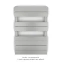 Régate MX, régulation IHD, White Aluminium, 377W + 300W, H 796 mm / L 500 mm