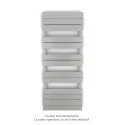 Régate MX, régulation IHD, White Aluminium, 583W + 600W, H 1314 mm / L 500 mm