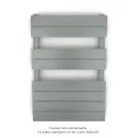 Régate MX, régulation IHD, Titane, 377W + 300W, H 796 mm / L 500 mm