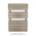 Régate MX, régulation IHD, Beige Quartz, 377W + 300W, H 796 mm / L 500 mm