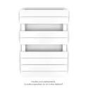Régate MX, régulation IHD, White Matt, 377W + 300W, H 796 mm / L 500 mm