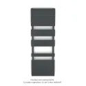 Régate MX, régulation IHD, Black Matt, 691W + 900W, H 1536 MM / L 500 mm