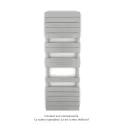 Régate MX, régulation IHD, White Aluminium, 691W + 900W, H 1536 MM / L 500 mm