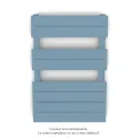 Régate MX, régulation IHD, Pastel Blue, 377W + 300W, H 796 mm / L 500 mm