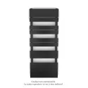 Régate MX, régulation IHD, Black Quartz, 583W + 600W, H 1314 mm / L 500 mm