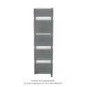 Altai Spa MX régul.IHD, Anthracite, 884W + 1000W, H 1878 mm / L 500 mm