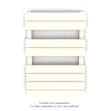 Régate MX, régulation IHD, Cream, 377W + 300W, H 796 mm / L 500 mm