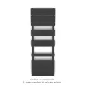 Régate MX, régulation IHD, Anthracite Grey, 691W + 900W, H 1536 MM / L 500 mm