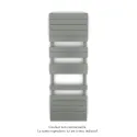 Régate MX, régulation IHD, Grey Aluminium, 691W + 900W, H 1536 MM / L 500 mm