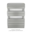 Régate MX, régulation IHD, Inox Look, 377W + 300W, H 796 mm / L 500 mm