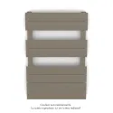 Régate MX, régulation IHD, Concrete Grey, 377W + 300W, H 796 mm / L 500 mm