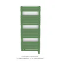 Altai Spa MX régul.IHD, Reseda Green, 586W + 600W, H 1262 mm / L 500 mm