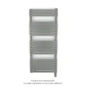 Altai Spa MX régul.IHD, Grey Aluminium, 586W + 600W, H 1262 mm / L 500 mm