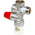 Groupe de sécurité vertical chromé 3/4' pour chauffe-eau jusqu'à 10 kW, agrée N