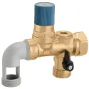 Groupe de sécurité inox laiton 1' pour chauffe-eau jusqu'à 18 kW, agrée NF.