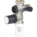 889 INOX Groupe de sécurité, modèle droit, siège inox 3/4'