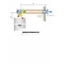Allonge isolée D intérieur 125 mm, longueur 2 m