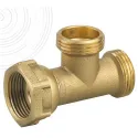 Té de raccordement laiton MM 3/4' - Ecrou tournant 3/4