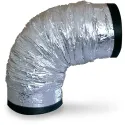 Silencieux flexible D 160 mm F/F, cintrable de 0 à 90 , longueur 550 mm