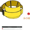 Raccord d'assemblage pour gaine isolée D 125 mm - x 16 pièces