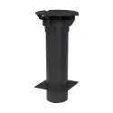 Terminal pour toiture plate - Diamètre D 160 mm - Gris