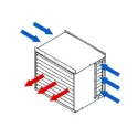 Solflex 1820x1510x910 cache clim caisson isolant accoustique sortie air latérale