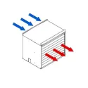Solflex 1280x1700x1150cache clim caisson isolant accoustique sortie air arrière