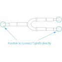 Raccord en forme de U sans soudure pour systèmes à 2 tubes