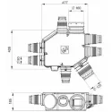 Kit VMC Hygro Eco Haute Pression (Longs réseaux) pour logement jusqu'à 6 sanit.
