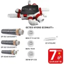 Kit CMI OCTEO HYGRO ECOWATT+ 3 Bouches, Gaines isolées ECOSOFT et entrées d'air