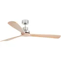LANTAU-G Ventilateur de plafond nickel mat/pin avec moteur DC 50Hz IP20 classe I