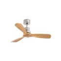 MINI LANTAU Ventilateur de plafond nickel mat/pin avec moteur DC 50HzIP 20 class